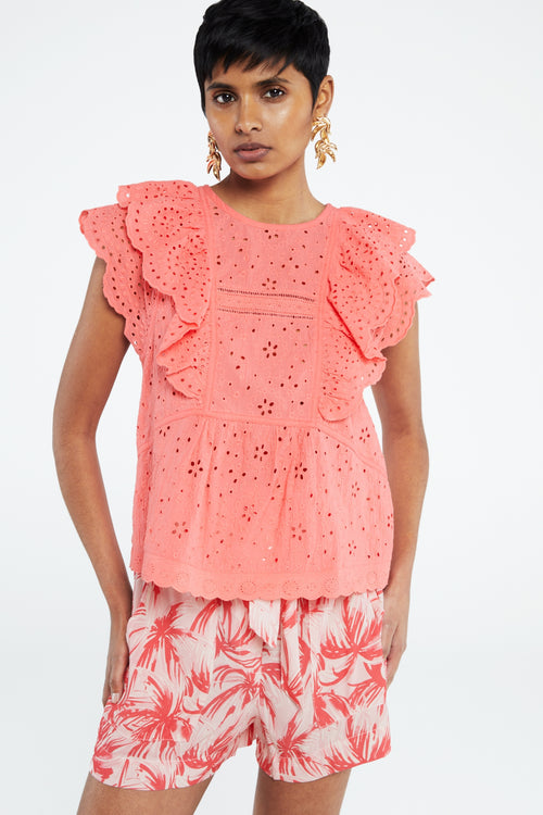 Gigi Top | Pink Papaya
