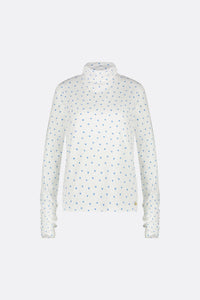 Jade Top | Cream White/Riad Blu