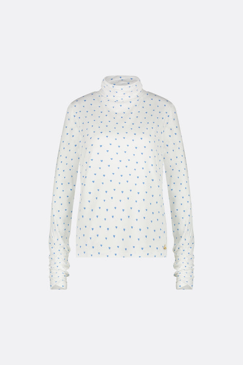 Jade Top | Cream White/Riad Blu