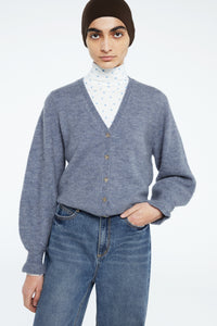 Jade Top | Cream White/Riad Blu