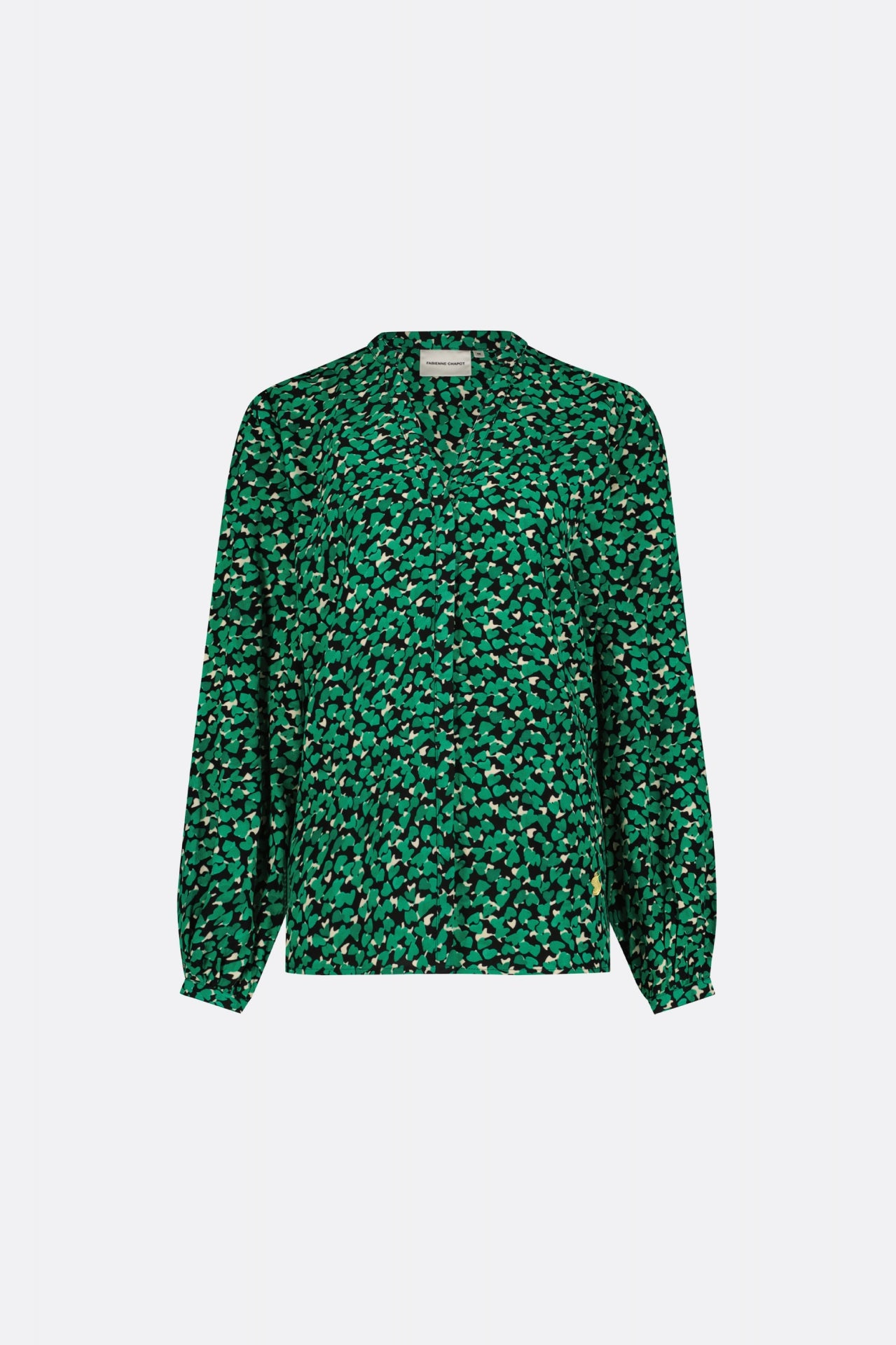 Frida Isa Blouse | Feeling Green/Black