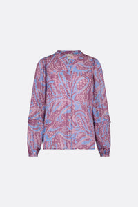 Hollie Blouse | Aubergine/Pink Mirag