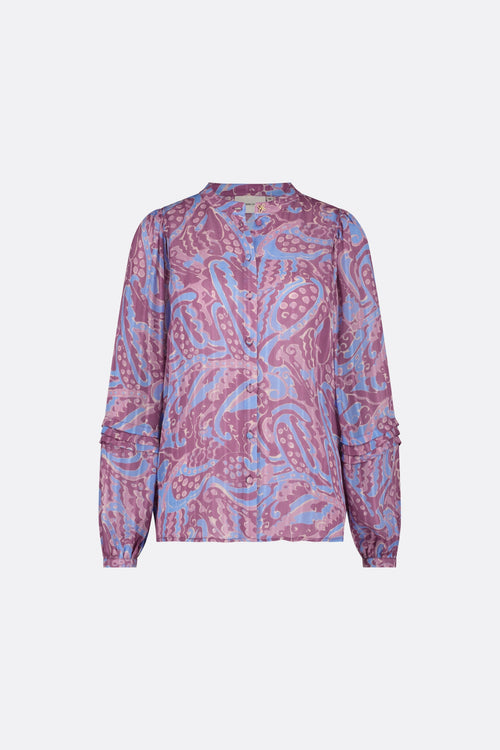 Hollie Blouse | Aubergine/Pink Mirag