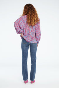 Hollie Blouse | Aubergine/Pink Mirag