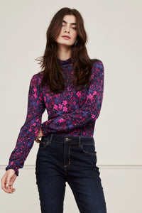 Billy Slim Top | Pink Pazzaz/Blue Mag