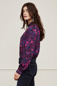 Billy Slim Top | Pink Pazzaz/Blue Mag