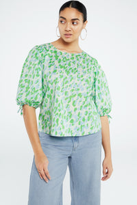 Jascha Top | Cream White/Acapulco