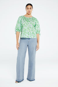 Jascha Top | Cream White/Acapulco