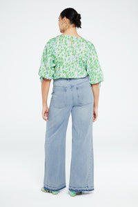 Jascha Top | Cream White/Acapulco