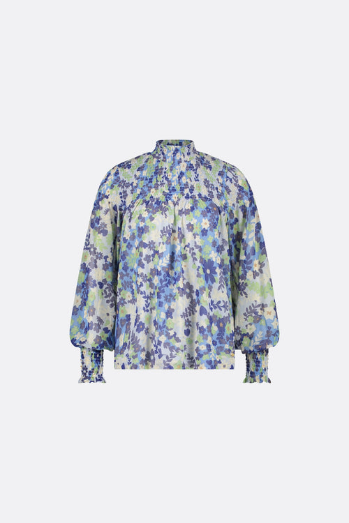 Mila Top | Riad Blue/Holy Guaca