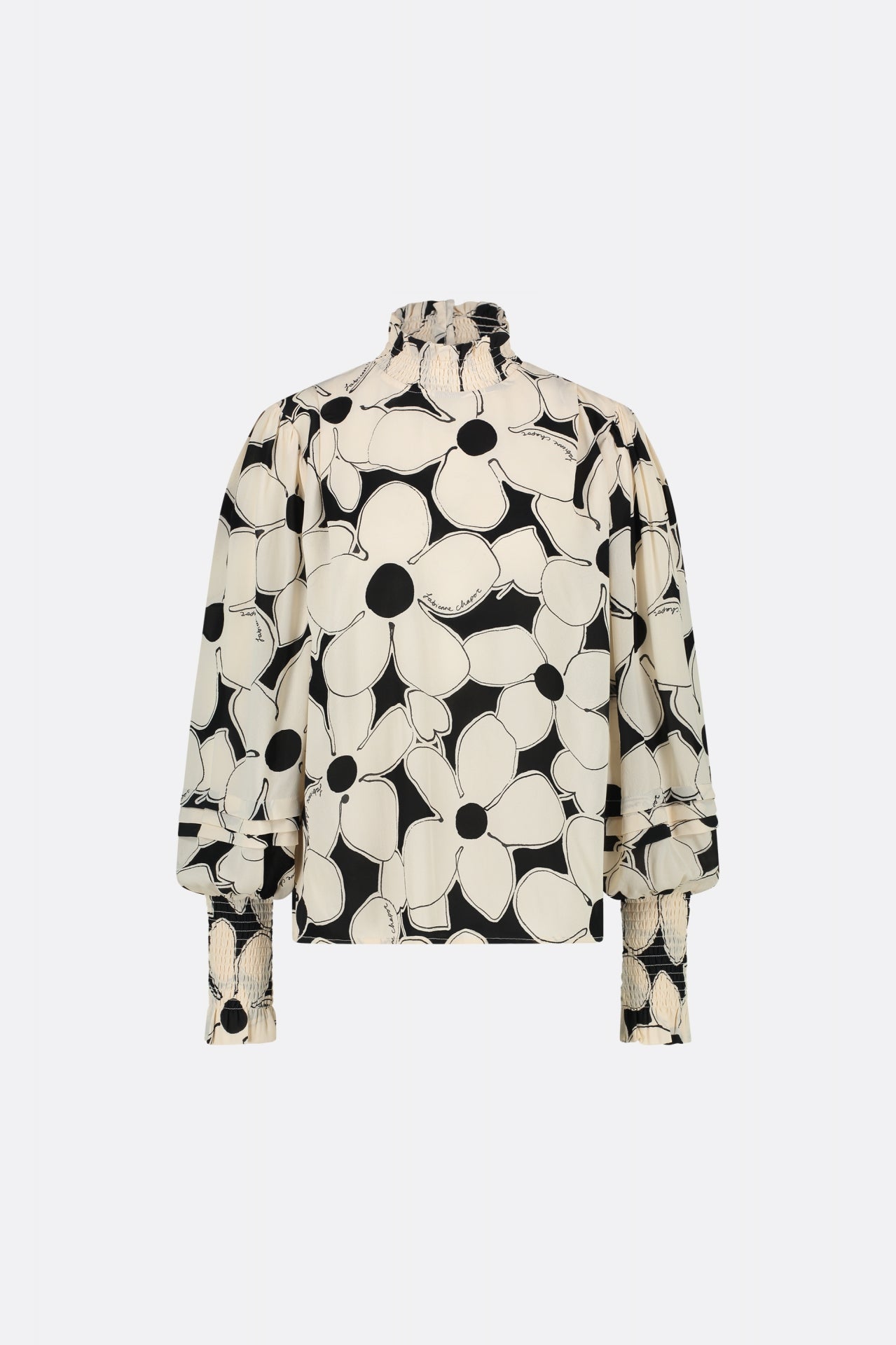 Xena Top | Creme Brulee/Black