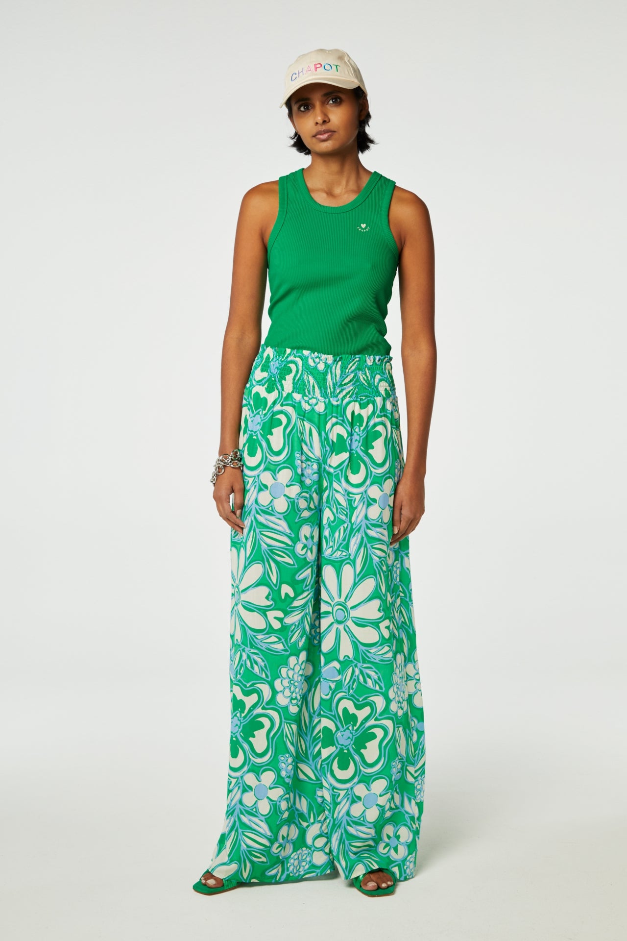 Palapa Trousers | Green Apple/Grass Is