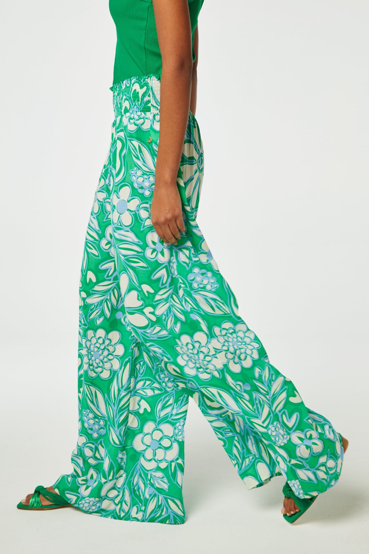 Palapa Trousers | Green Apple/Grass Is