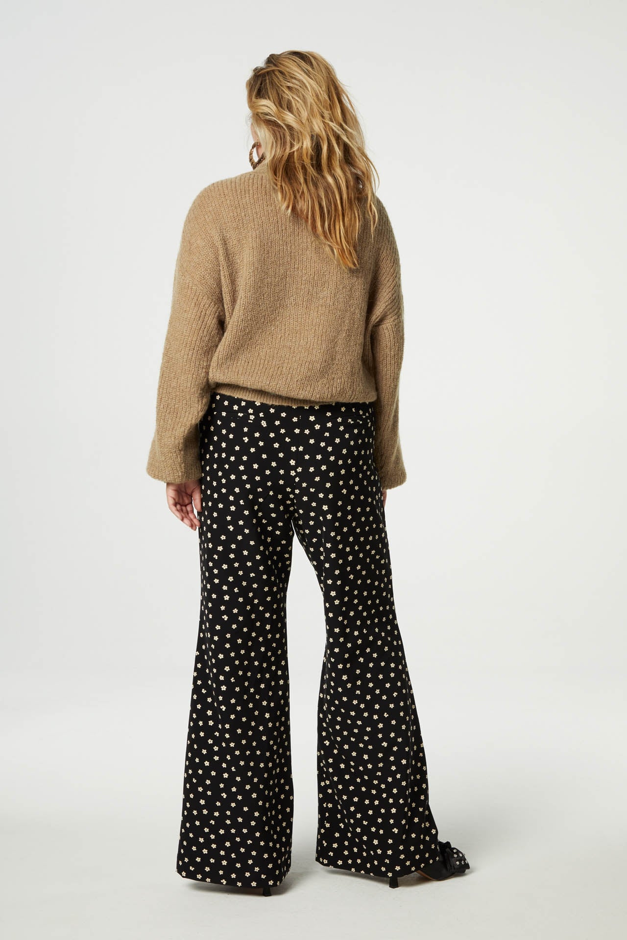 Puck Trousers | Black/Oat Melange