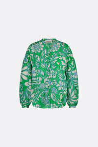 Lexi Blouse | Green Apple/Grass Is