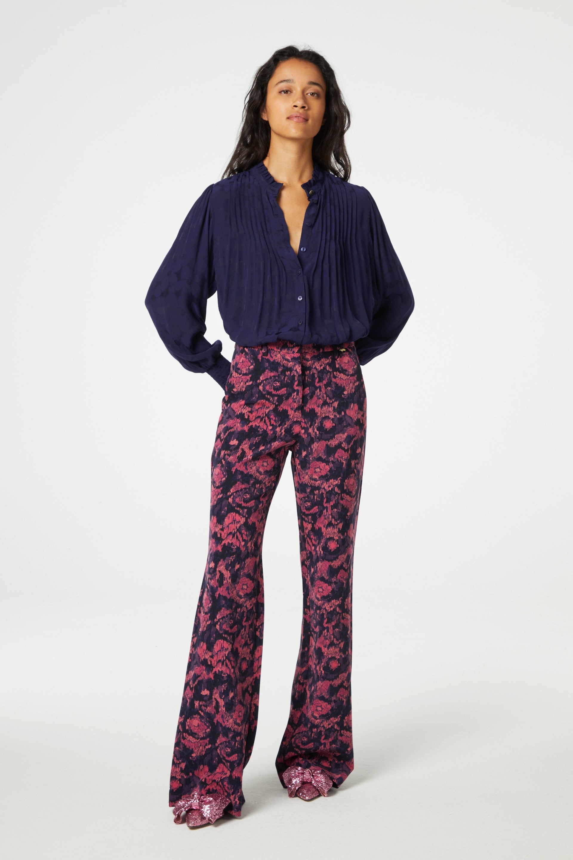 Puck Trousers | Black/Dirty Pink