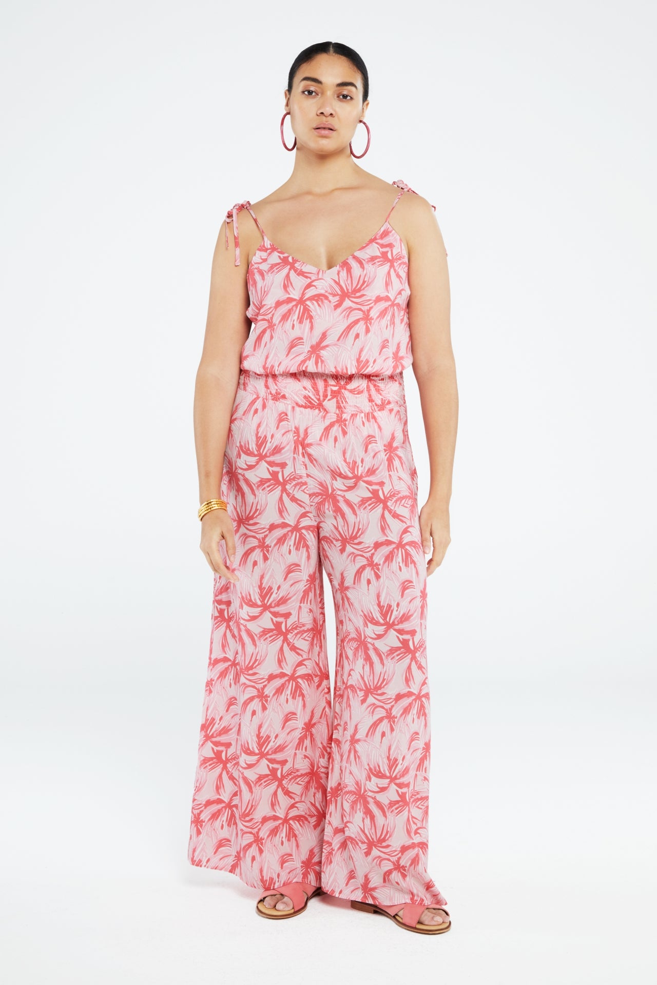 Palapa Trousers | Pink Grapefruit/Char