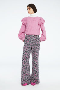 Puck Trousers | Warm White/Antra