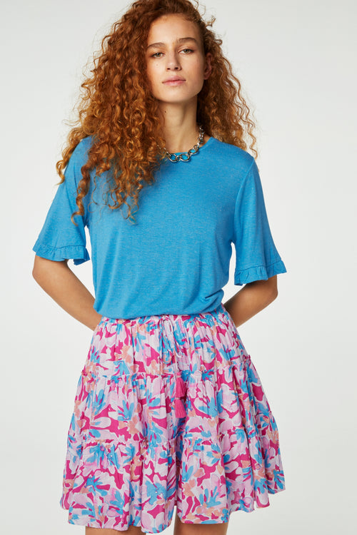 Glitter T-shirt | Azure Blue