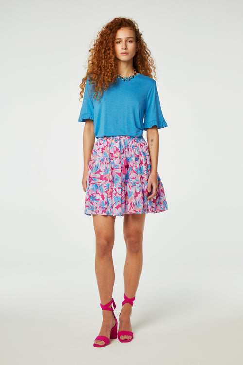 Glitter T-shirt | Azure Blue
