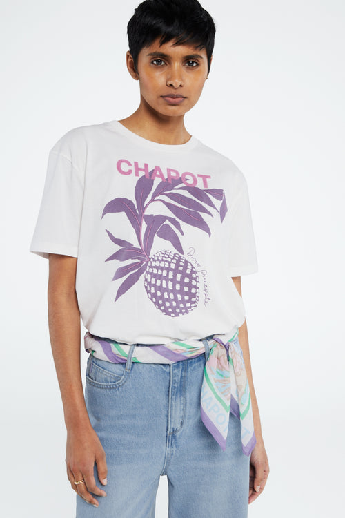 Bernard Pine T-Shirt | Cream White