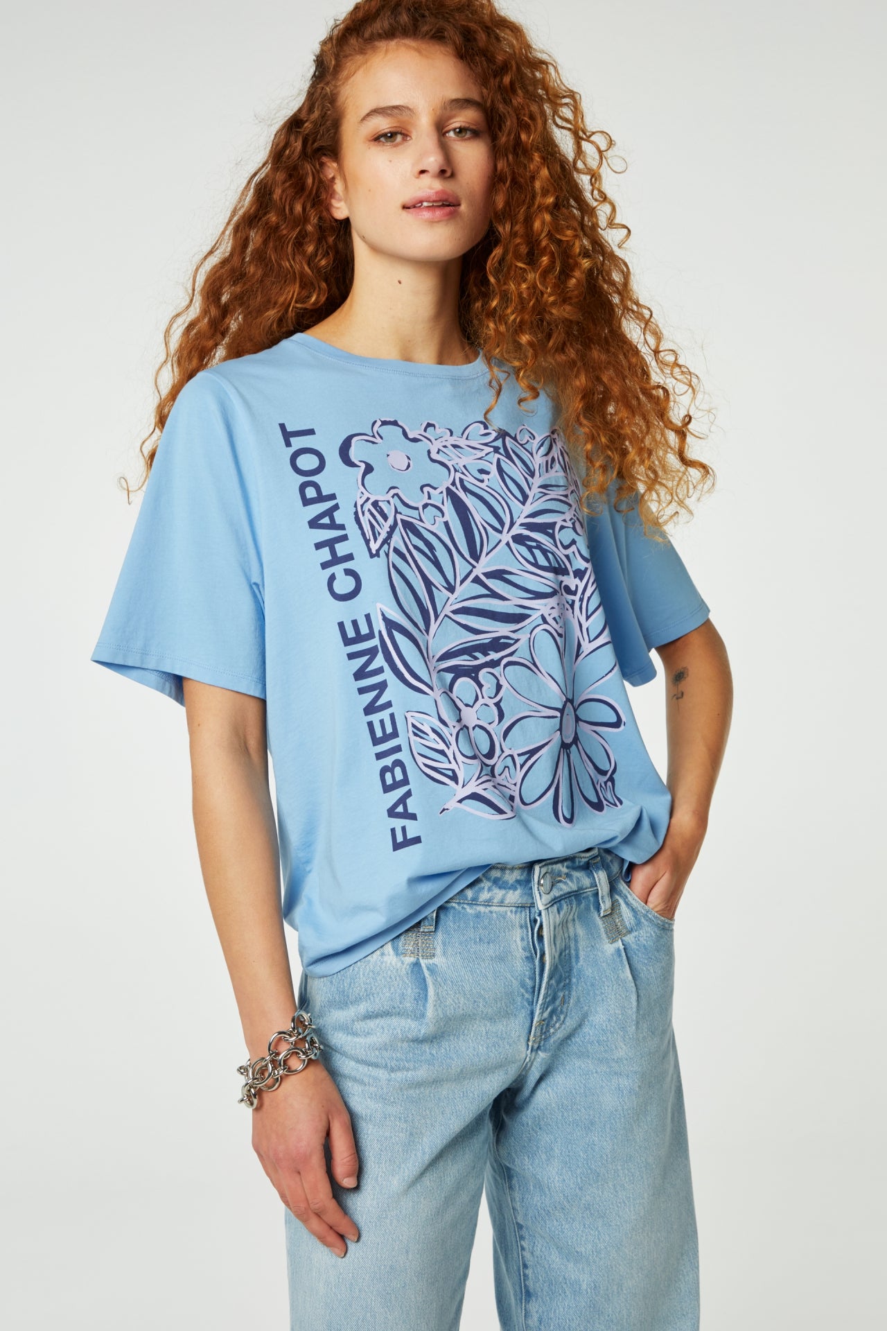 Fay Bloom Blue T-shirt | Blue Dream