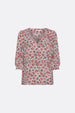 Bay Blouse | Cream White/Hot Cora