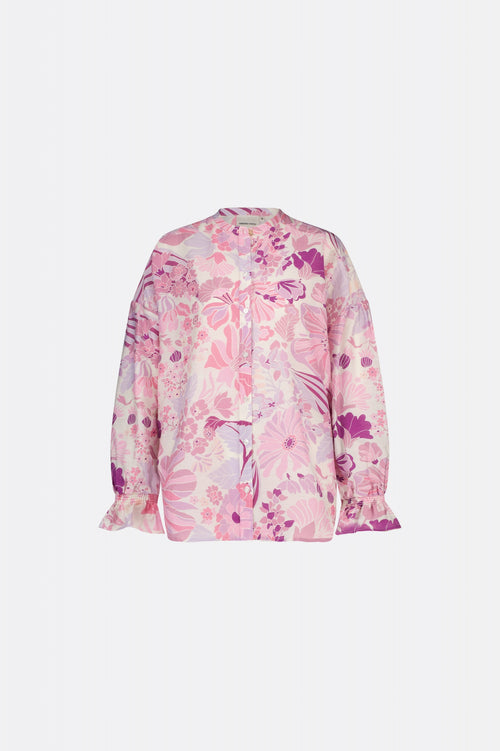 Lexi Blouse | Warm White/Pink Cand