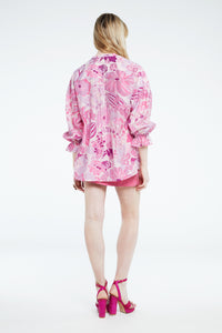 Lexi Blouse | Warm White/Pink Cand