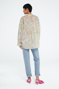 Lexi Blouse | Sandy Beach/Pink Can