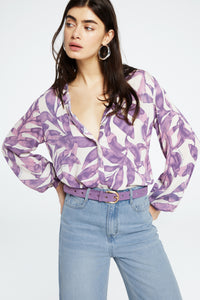 Liv Blouse | Warm White/Dusty Lov