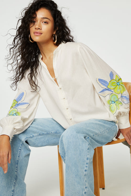 Marielle Blouse | Cream White