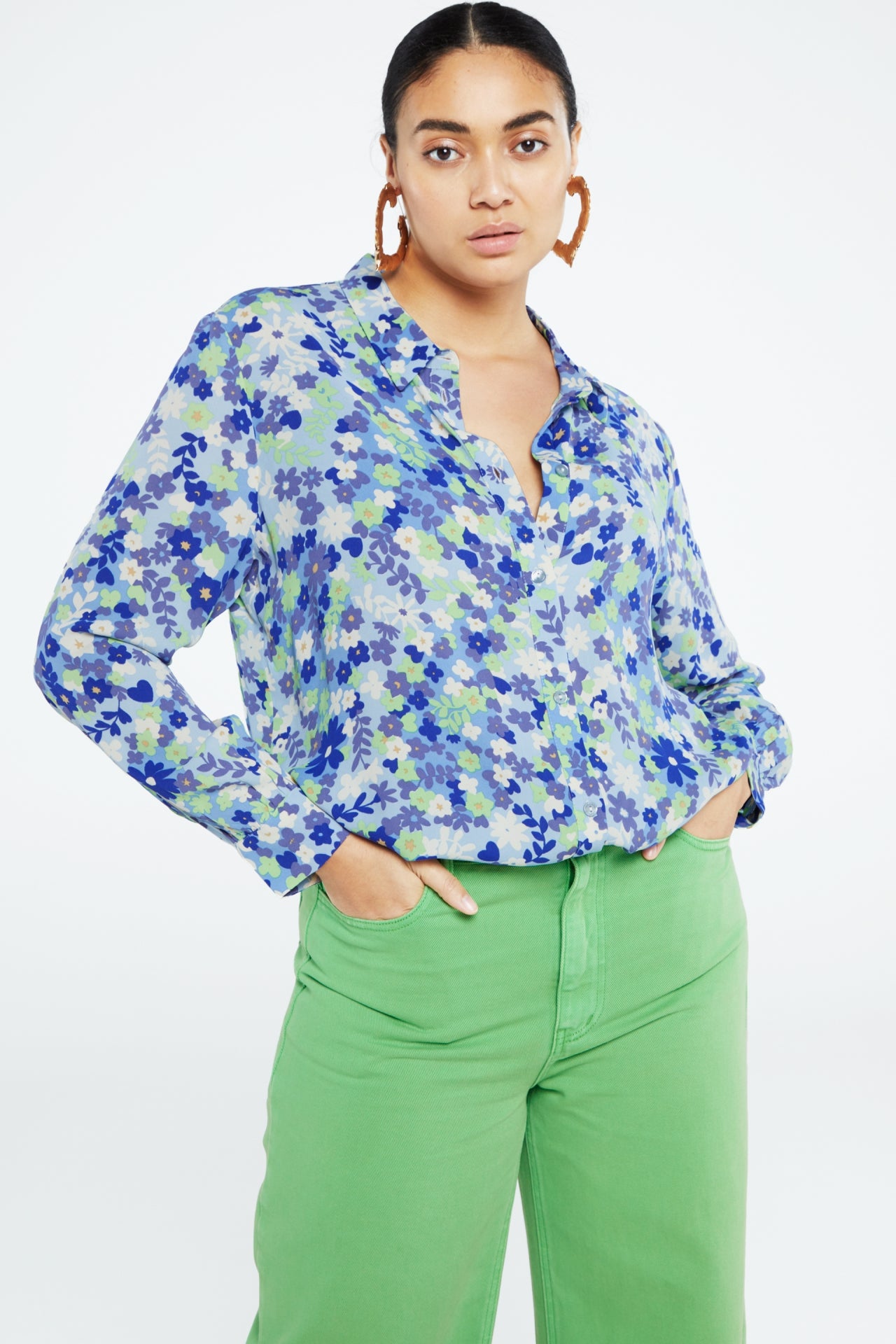 Lot Blouse | Riad Blue/Acapulco G