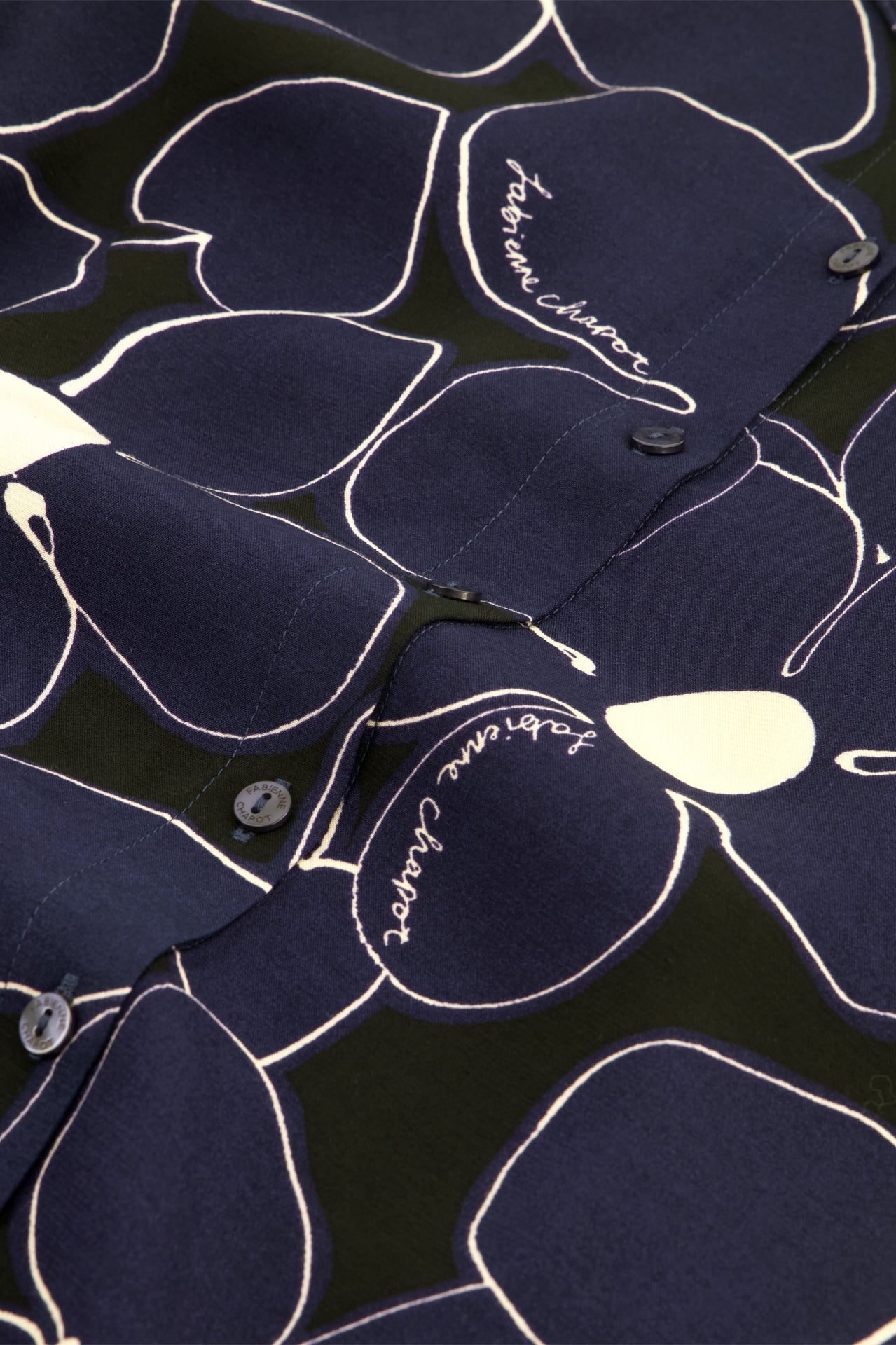 Lot Blouse | Navy/Black