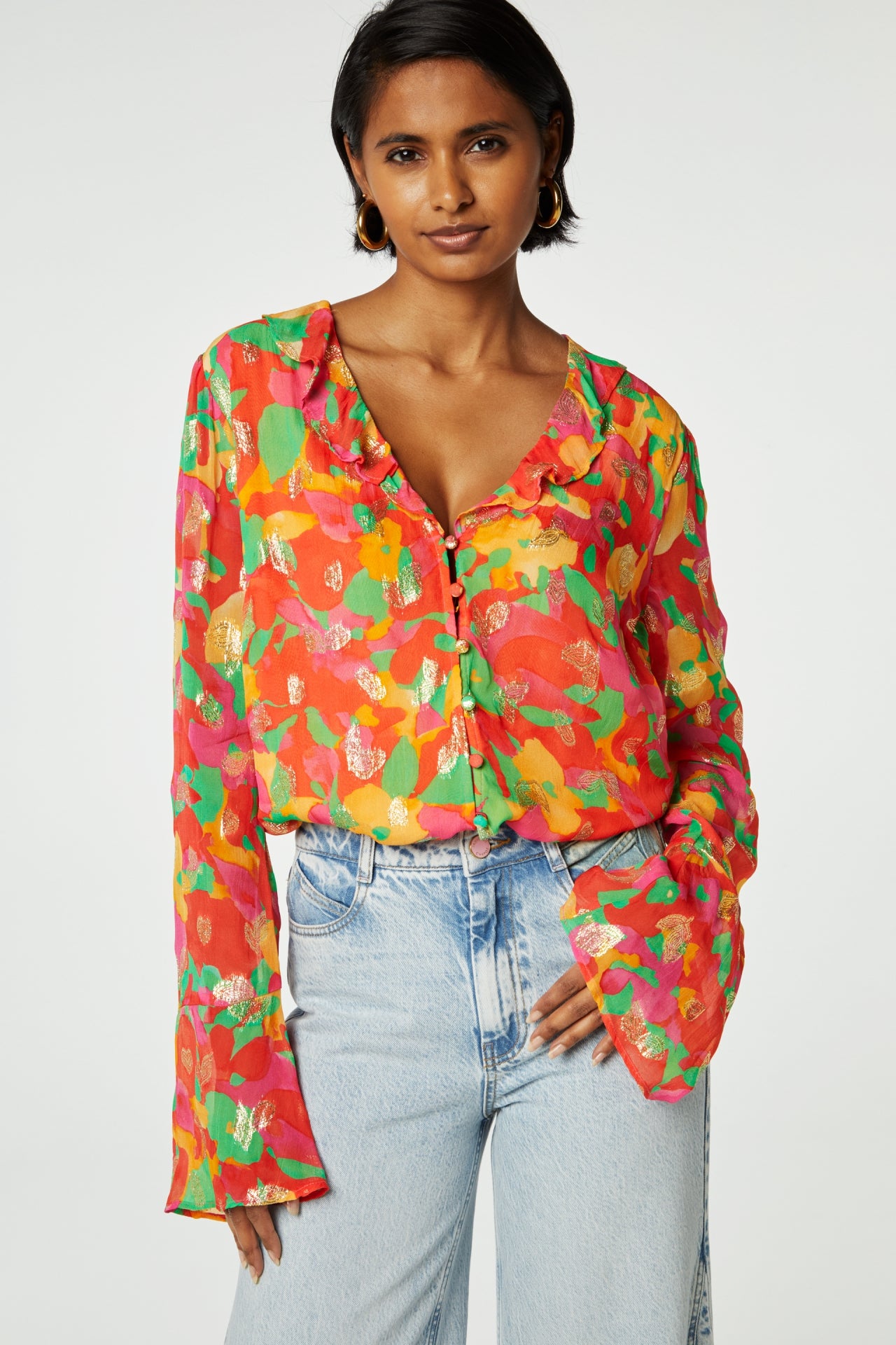 Rosa Blouse | Mimosa/Tomato