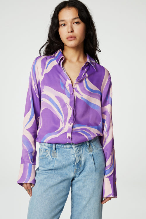 Salma Blouse | Purple Rave/Cornflow