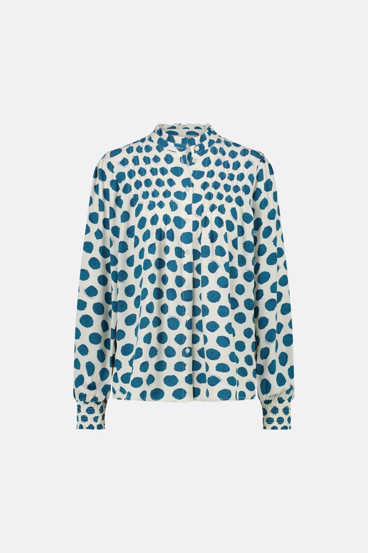 Lucky Blouse | Tasty Teal/Cream Whi
