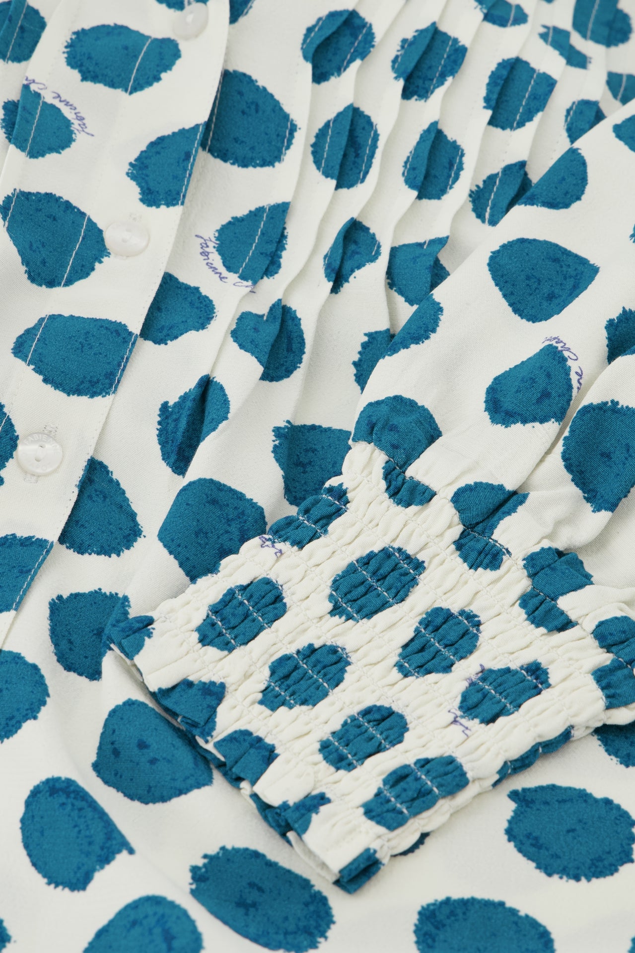 Lucky Blouse | Tasty Teal/Cream Whi