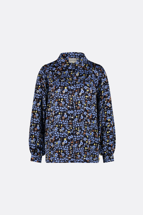 Nina Blouse | Navy/Riad Blue