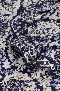 Phaedra Blouse | Navy/Warm White