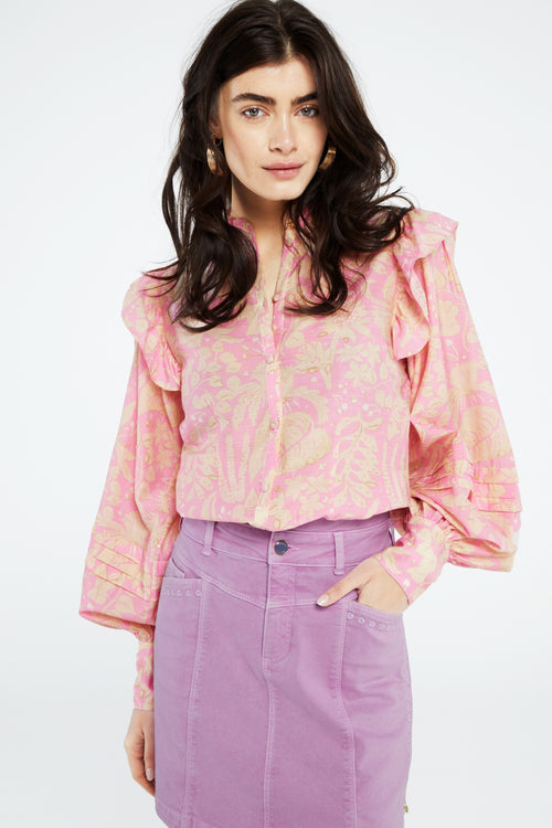 Philo Blouse | Pink Candy/Sandy Bea