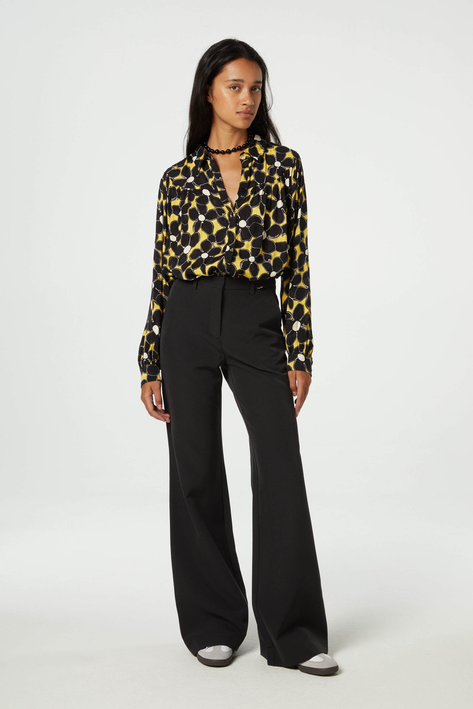 Nina blouse | Dijon Yellow/Black