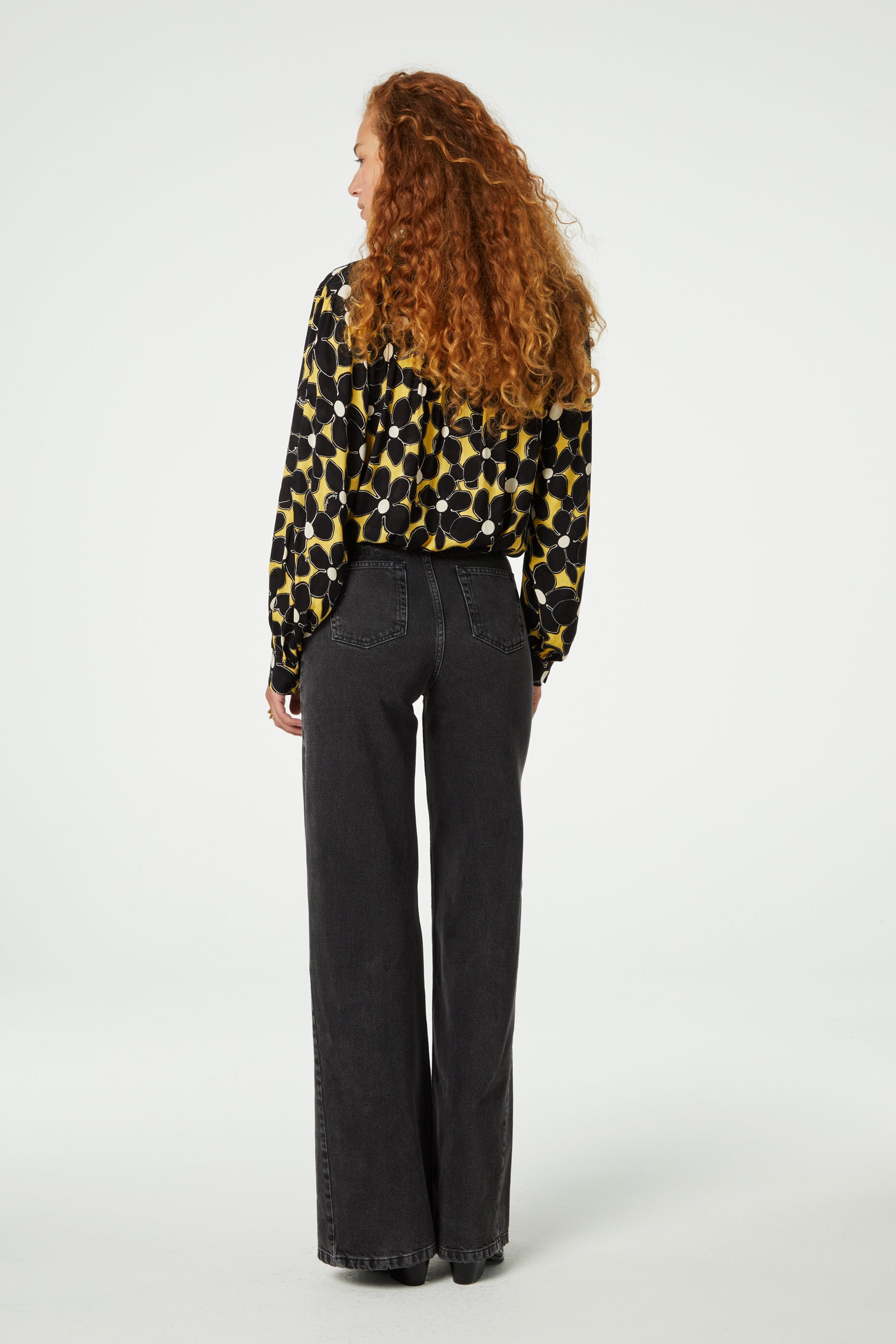 Nina blouse | Dijon Yellow/Black