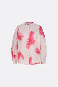 Lexi Blouse | Tomato/Flamingo Pink