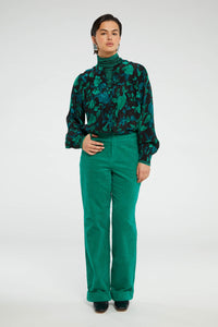 Resa Blouse | Bright Teal/Tasty Te