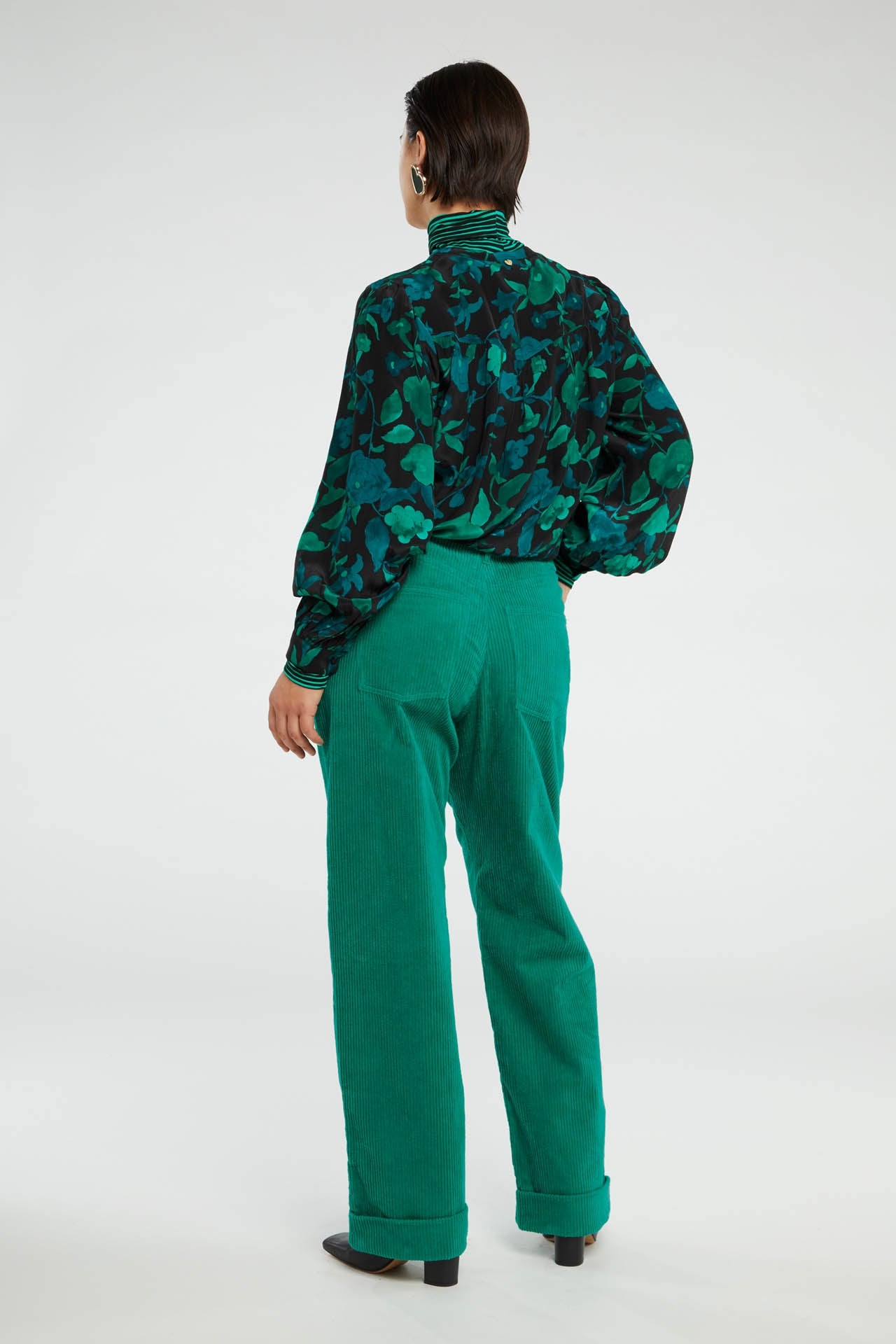 Resa Blouse | Bright Teal/Tasty Te