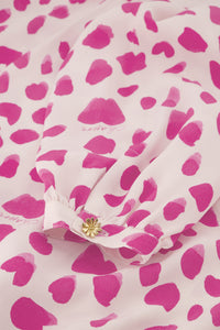 Frida Blouse | Cream White/Hot Pink