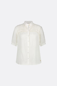 Tootsie Short Sleeve Blouse | Cream White