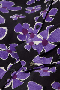 Sophia Blouse | Black/Purple Rave