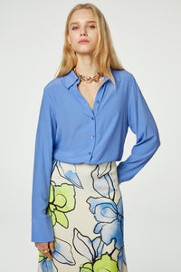 Salma Blouse | Cornflower Blue